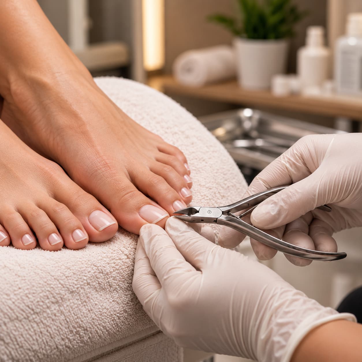 Pedicure tradicional y cuidado de uñas